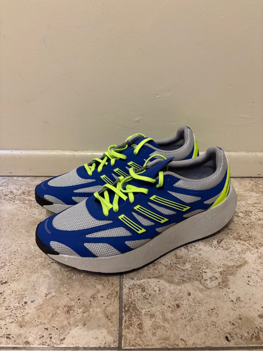adidas Adizero Aruku  Mens Blue, Grey Sneakers Casual Shoes JQ2405 Size 14